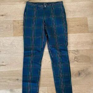 Elwood - Plaid Pants in Green Black & Blue